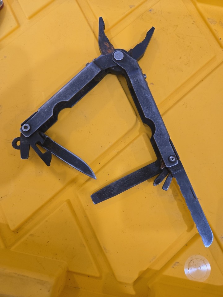 A vintage USA-made Gerber Multi-Plier — back when Gerber actually made their tools in America; a functional relic that outperforms most modern equivalents.