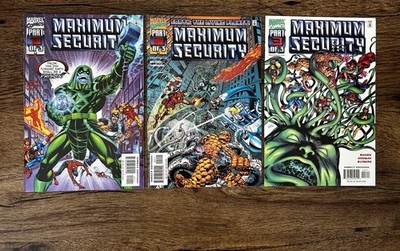 Maximum Security #1, #2, #3 Mini-Series Marvel Comics VF++ Lot 2001