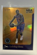 2019-20 Panini NBA Hoops Premium Stock - Arriving Now RJ Barrett #4 Purple (RC)