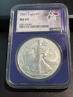 2026 American Silver Eagle - NGC MS69 Purple Core