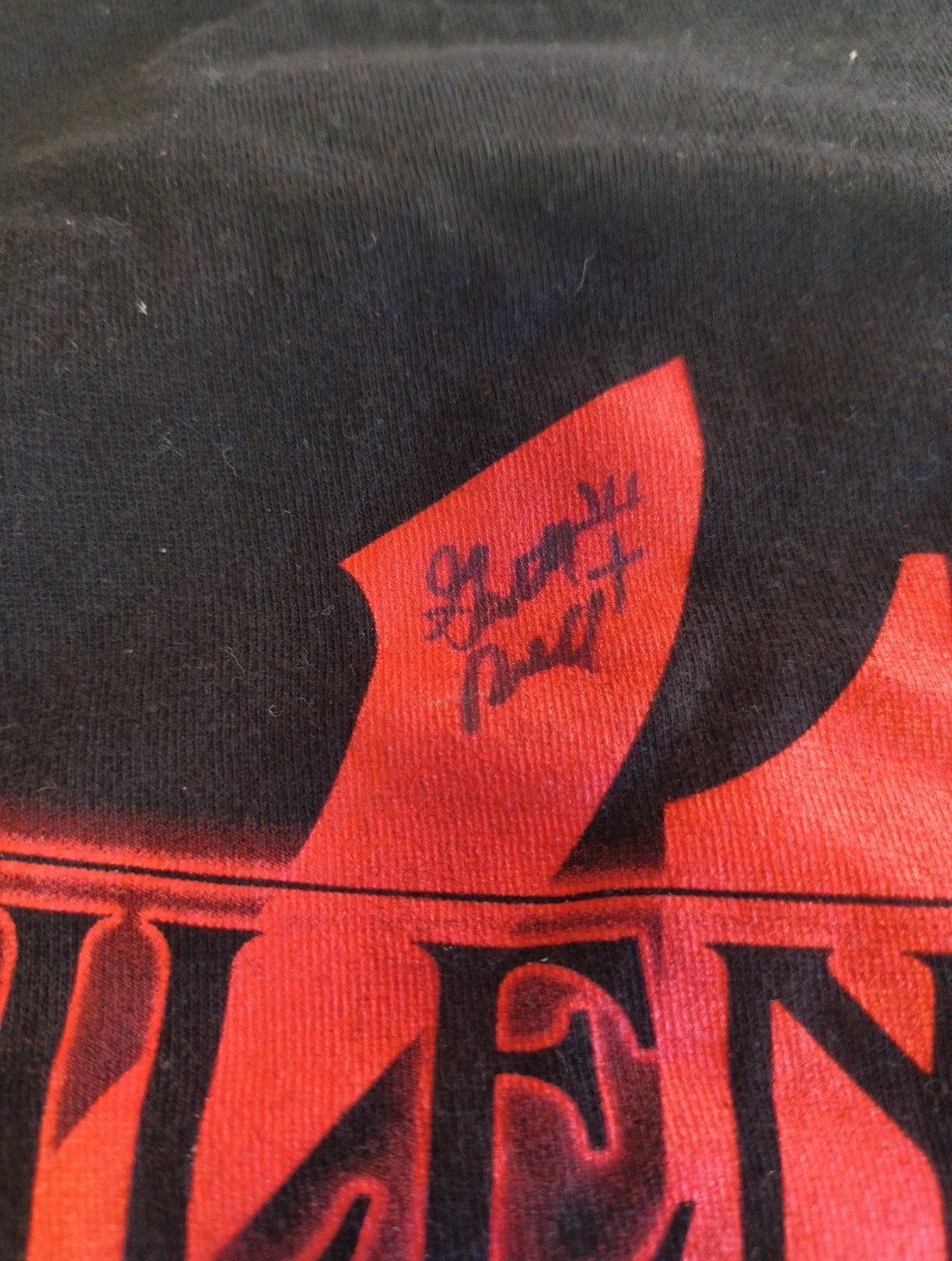 RARE Signed Silent Planet Band Tee Stranger Things Design , Size Large image 3