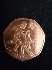  2011 50p Fencing Olympic Coin – Circulated – Fifty Pence London Games. 