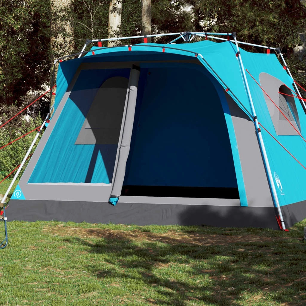 Family Tent 7 Person Quick Release Blue