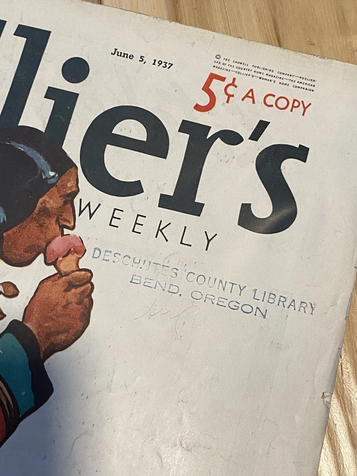 Lot of 2 Collier’s Magazines November 2, 1935 and June 5, 1937 - Image 3 of 4