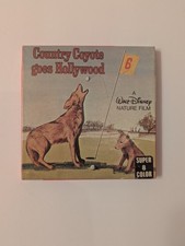 Country Coyote Goes Hollywood, Super 8mm 200 Foot Reel Pink Color Silent Disney