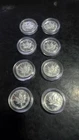 Silver Maple Rounds/Coins 8 x 1g 0.999