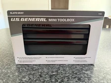 U.S. General GRAY  Mini Toolbox Office Home Work NEW Harbor Freight 71338