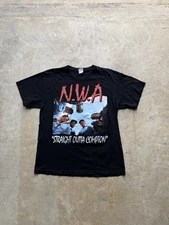VTG NWA Straight Outta Compton T-Shirt Mens Large Ice Cube Rap Hip Hop Graphic