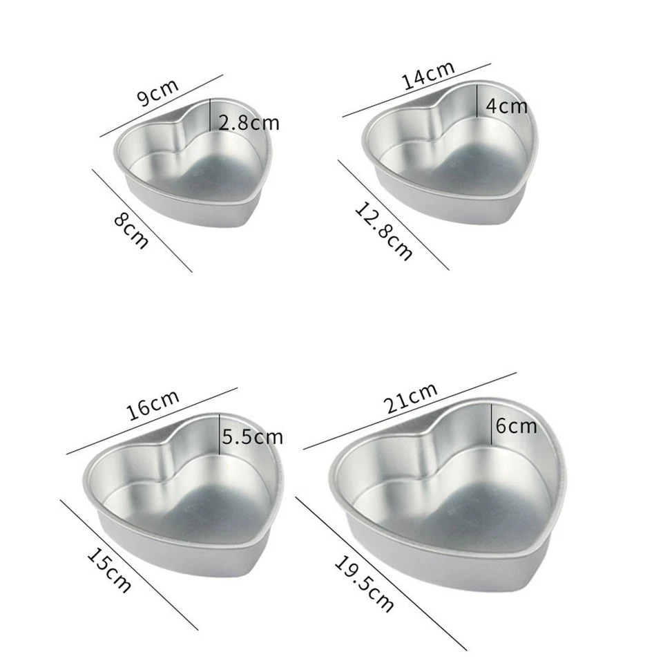 Professionelle Qualit?t Herz Kuchen Form f��r Schokolade Backen 3 5 6 8 10 Zoll - Bild 3 von 4