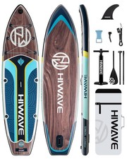 Inflatable Paddle Board 11 ' 34 " 6" Extra Wide Sup Board, 420lb Capacity P...