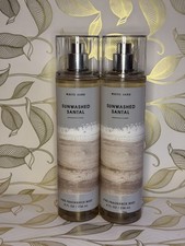 Bath  Body Works 2 Sunwashed Santal Fine Fragrnace Body Mist Spray 8oz