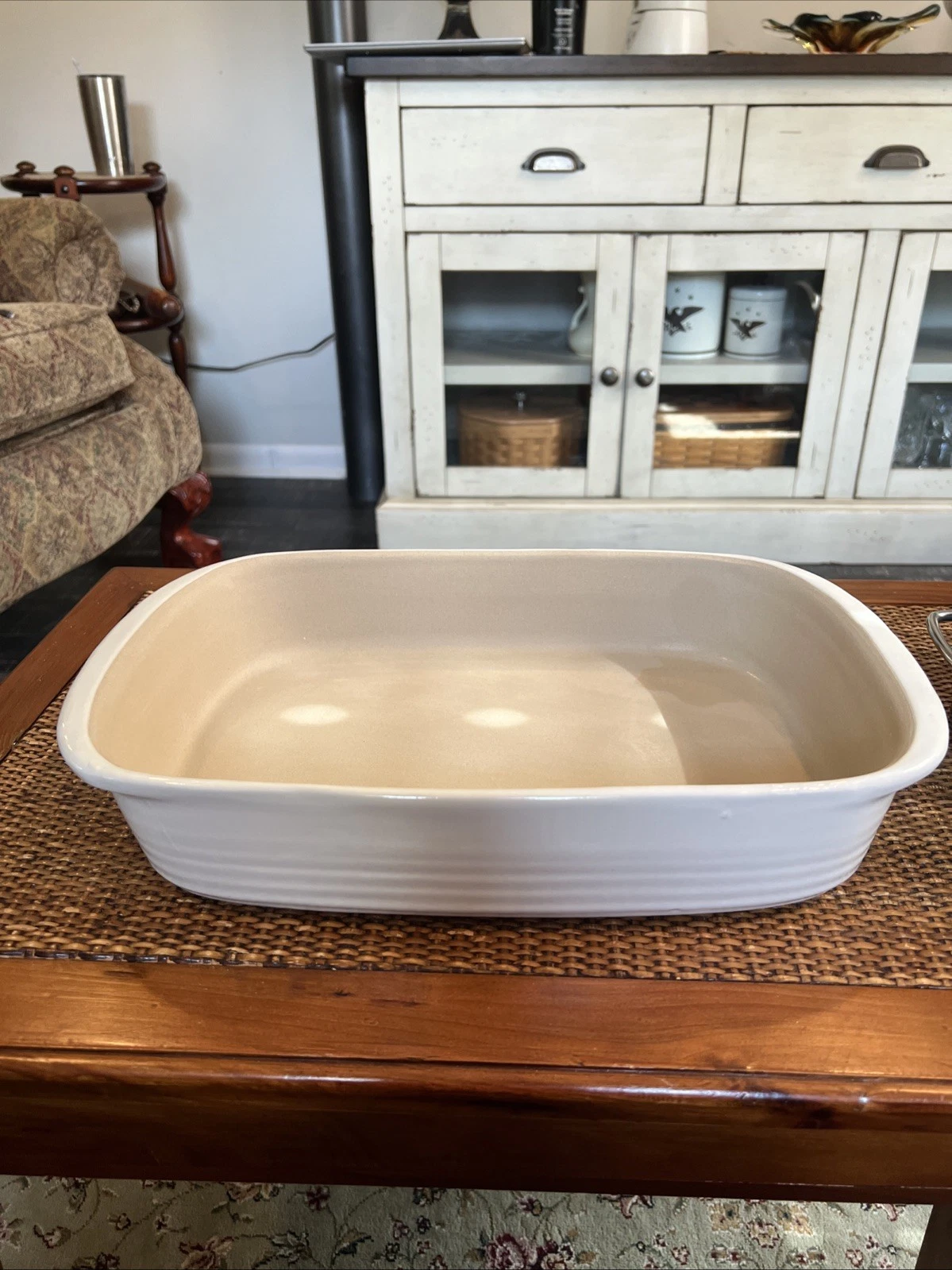 14 X 9.5 Inner Dimensions Pampered Chef New Traditions Baker Stoneware Large