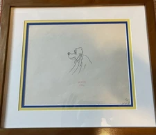 Original Production Drawing of Pluto from 1939 Society Dog Show