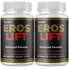 Eros Lift - Advanced Formula For Male Performance Support - 2 Bottles