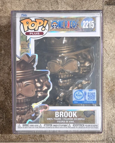 Funko Pop! Plus One Piece Brook Bronze Statue #2215 w/ Hard Stack Sealed
