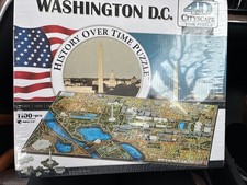 Neu & versiegelt: Washington DC 4D Stadtbild "Geschichte im Laufe der Zeit Puzzle", 1100+ Teile