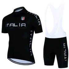 Tuta da Ciclismo ITALIA Completo Bicolore Estivo Set Da Ciclista Bici MTB Divisa