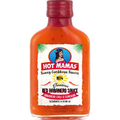 HOT MAMAS Sunny Caribbean Sauces Red Habanero in der Flasche 95ml