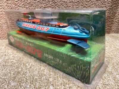 Bullmark Mirror007 Submarine Tin Toy Mirror Man Syowa Interior