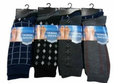 Mens Calvin Colour Design Smart Suit Work Golf Cotton Blend Socks M10566