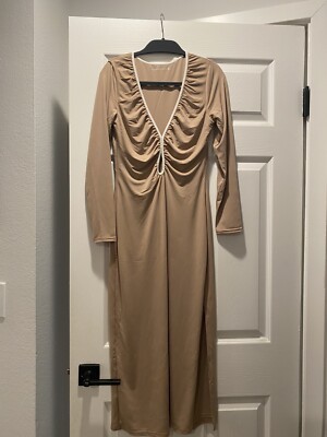 brown petite midi dress Sandie - Cord Pinafore Dress