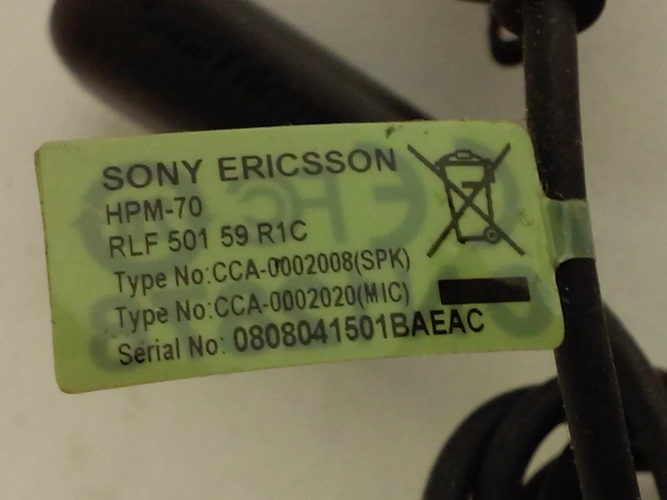 Sony Ericsson Stereo Earphone Headphone Handsfree HPM-70 - Image 4 of 4
