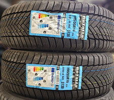 Image of 2X NEW ROTALLA WINTER 195/55/16 195 55 R16 87H SNOW/ICE/MUD TYRES 195 55 16 M&S