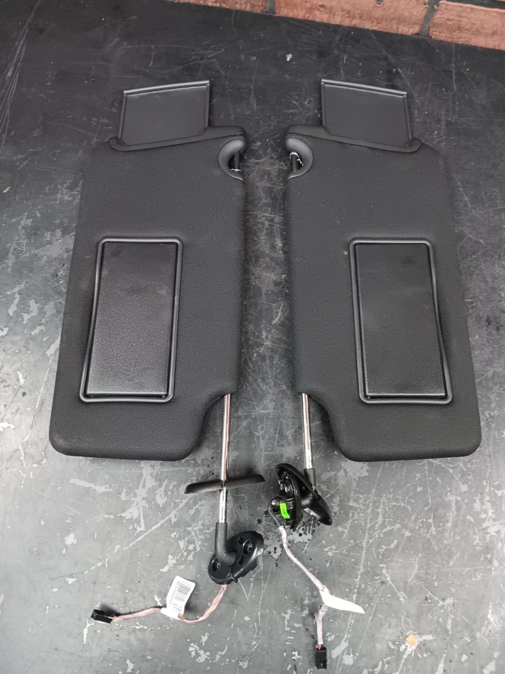 Juego de parasol extensible negro diestro y derecho Dodge Charger 14-23 con luces y espejo retrovisor Foto 2 de 4