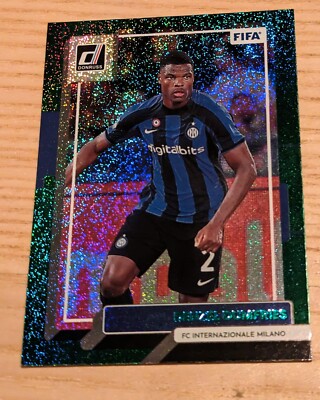 2023 Panini Donruss FIFA Donruss Denzel Dumfries  Green Sparkle #37