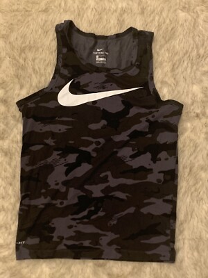 nike men's dry camo swoosh tank top