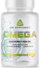 Core Nutritionals OMEGA Fish Oil 720mg EPA  / 480mg DHA  - 120 Softgels LEMON
