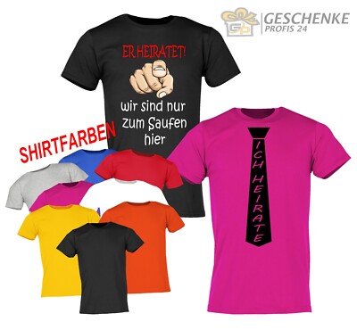 JGA Männer T-Shirt, Junggesellenabschied Ideen, Hochzeit Herren*ZUM SAUFEN HIER*