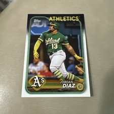 2024 Topps #697 Jordan Diaz - Oakland Athletics