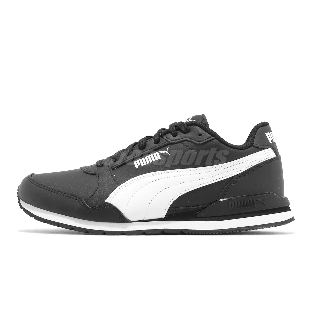 Puma St Runner V3 Leather 'Black White' 384855‐06