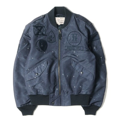 Men's Avirex Jacket Size M 18Aw Gemini Project Model Space Pattern L-2B Flight