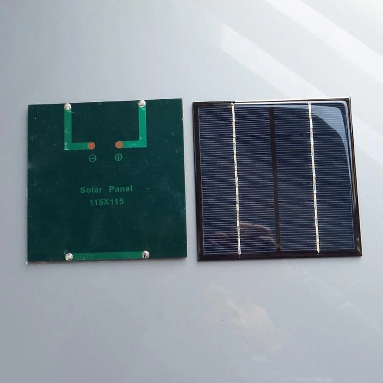 9V 2W 115*115 Mini Solar Panel PV 5PCS Small Solar Cells Module DIY Solar Power - Bild 2 von 4