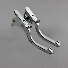 Chrome Brake Clutch Lever Kit for Harley Street Fat Bob Low Rider FXBR FLHC FLDE