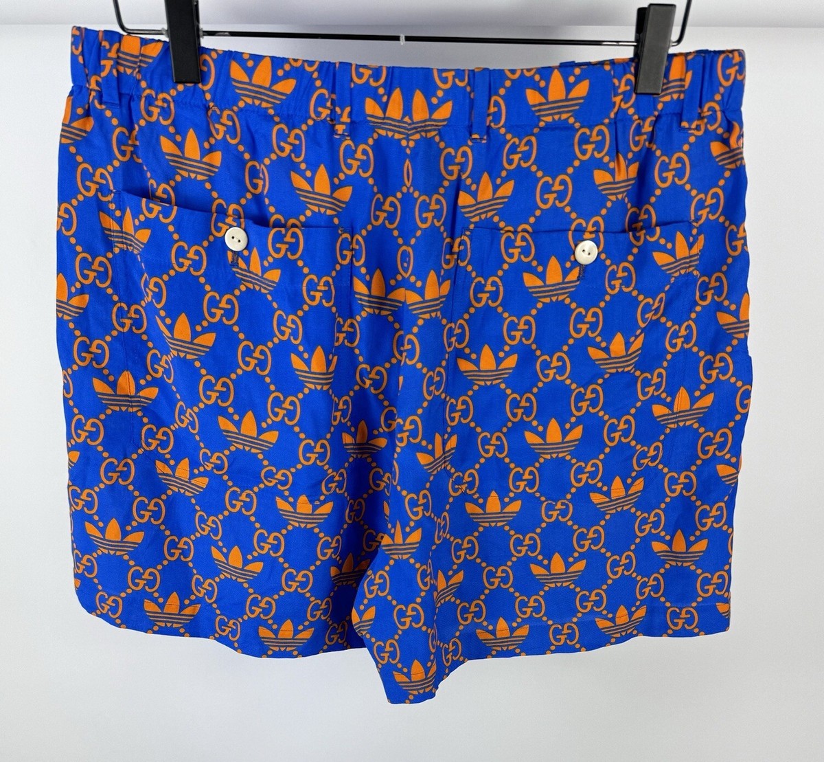 GUCCI X ADIDAS - LOGO PRINT LIGHT WEIGHT SHORTS SIZE: 50 / L | eBay UK