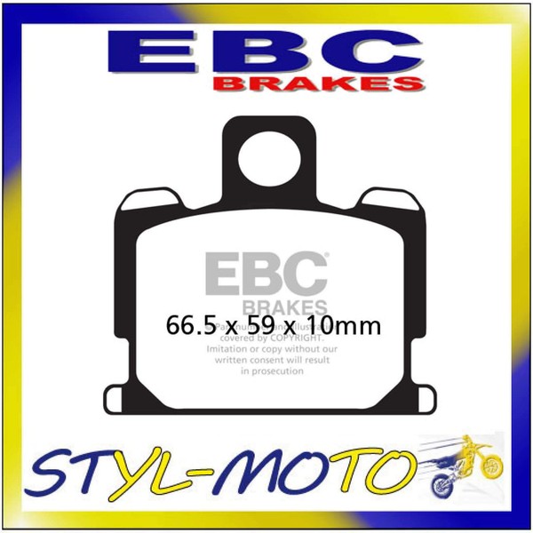 FA070 Organische BremsbeläGe Vorne Links EBC Yamaha RD 50 MX 1981-1987-image