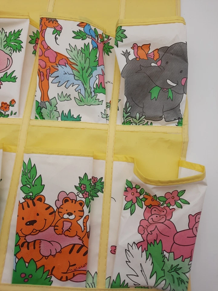 Винтажный детский подвесной органайзер обувь/подгузники/аксессуары животные пластик - Изображение 3 из 4