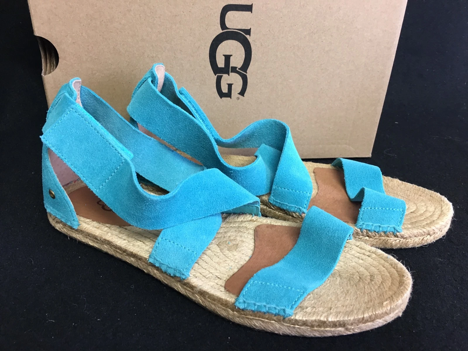 UGG Sandalo donna Mila gladiatore espadrillas Acapulco Teal blu acqua 1016877 8