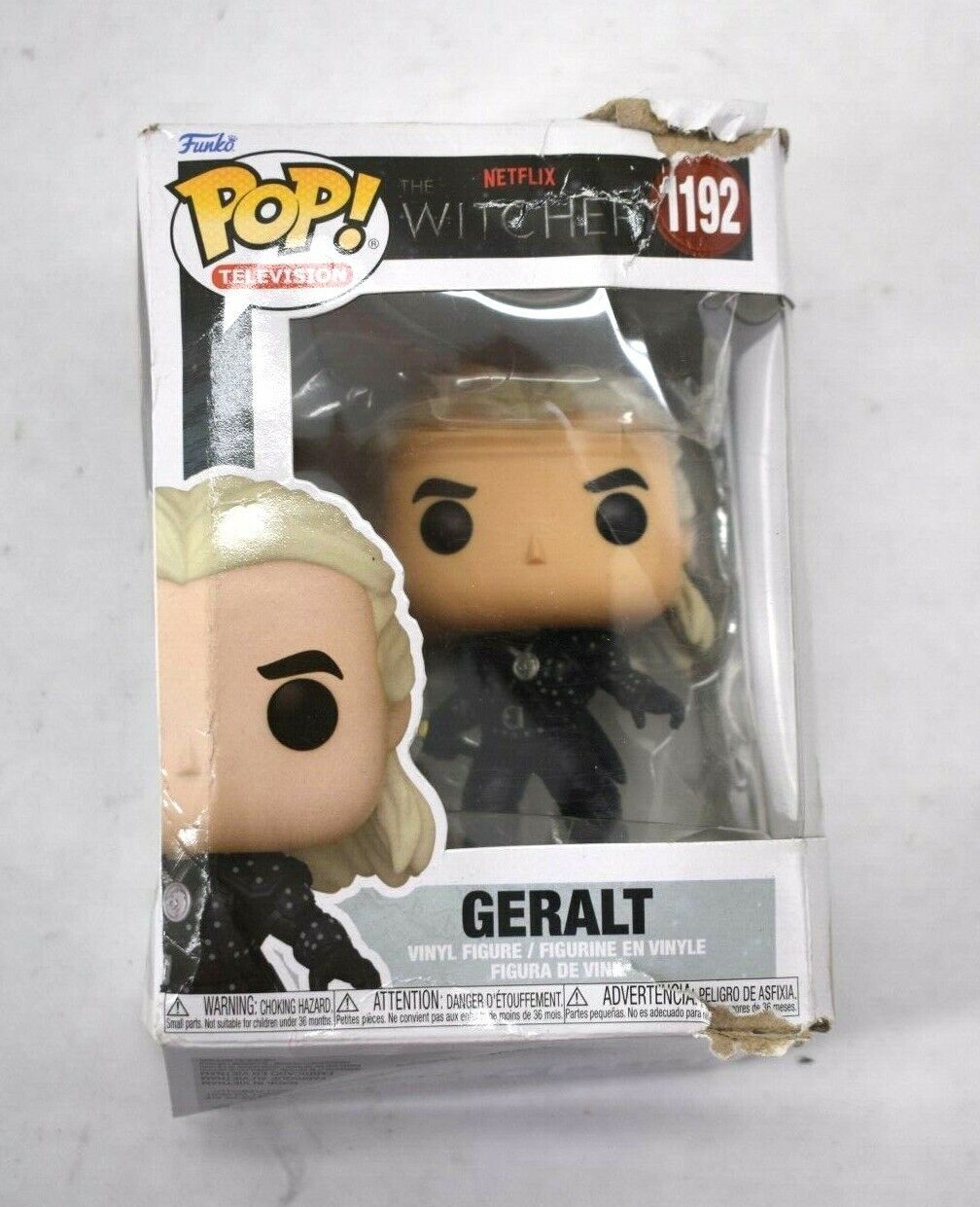 Funko Pop 1192 Televisión Netflix The Witcher Geralt Figura Vinilo Con Protector