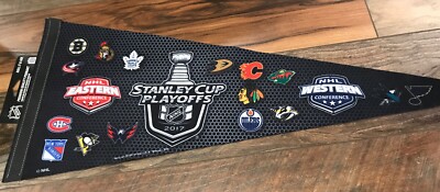 NHL 2017 Stanley cup playoffs eastern vs western pennant