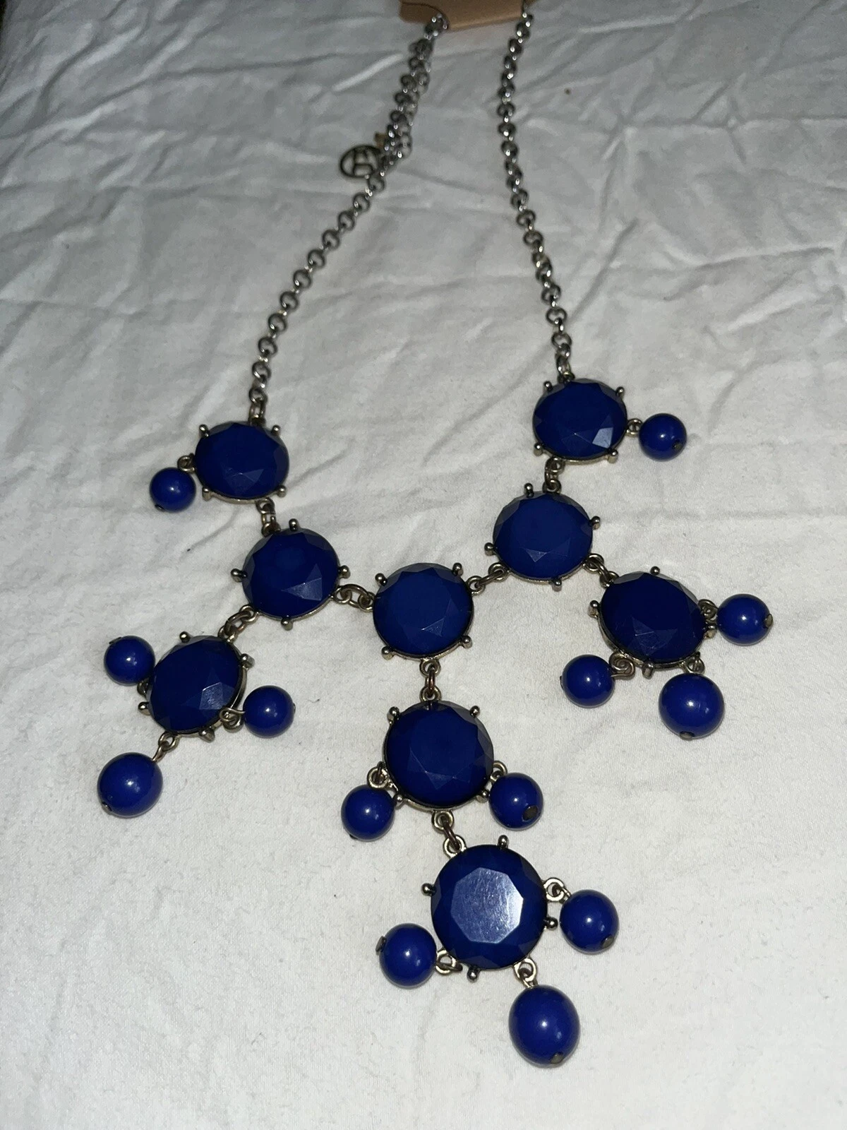 VETEMENTS EL Collana Blue Bead Statement