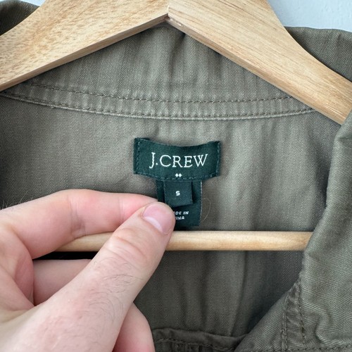 Y2K J Crew Jacke Damen S Feldjacke Fischgrät M65 Military Preppy MÄNGEL - Bild 4 von 8