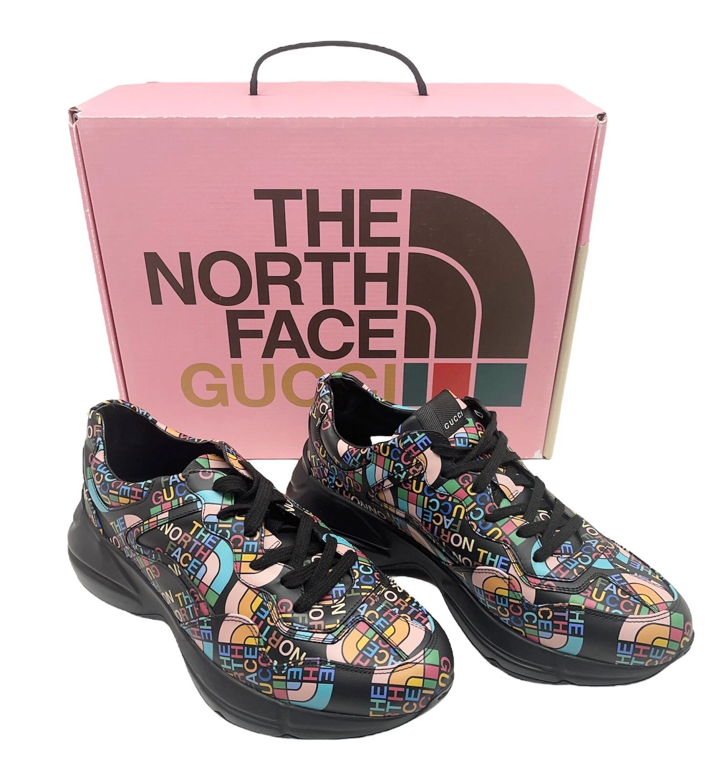 Baskets pour hommes Gucci X The North Face Rhyton