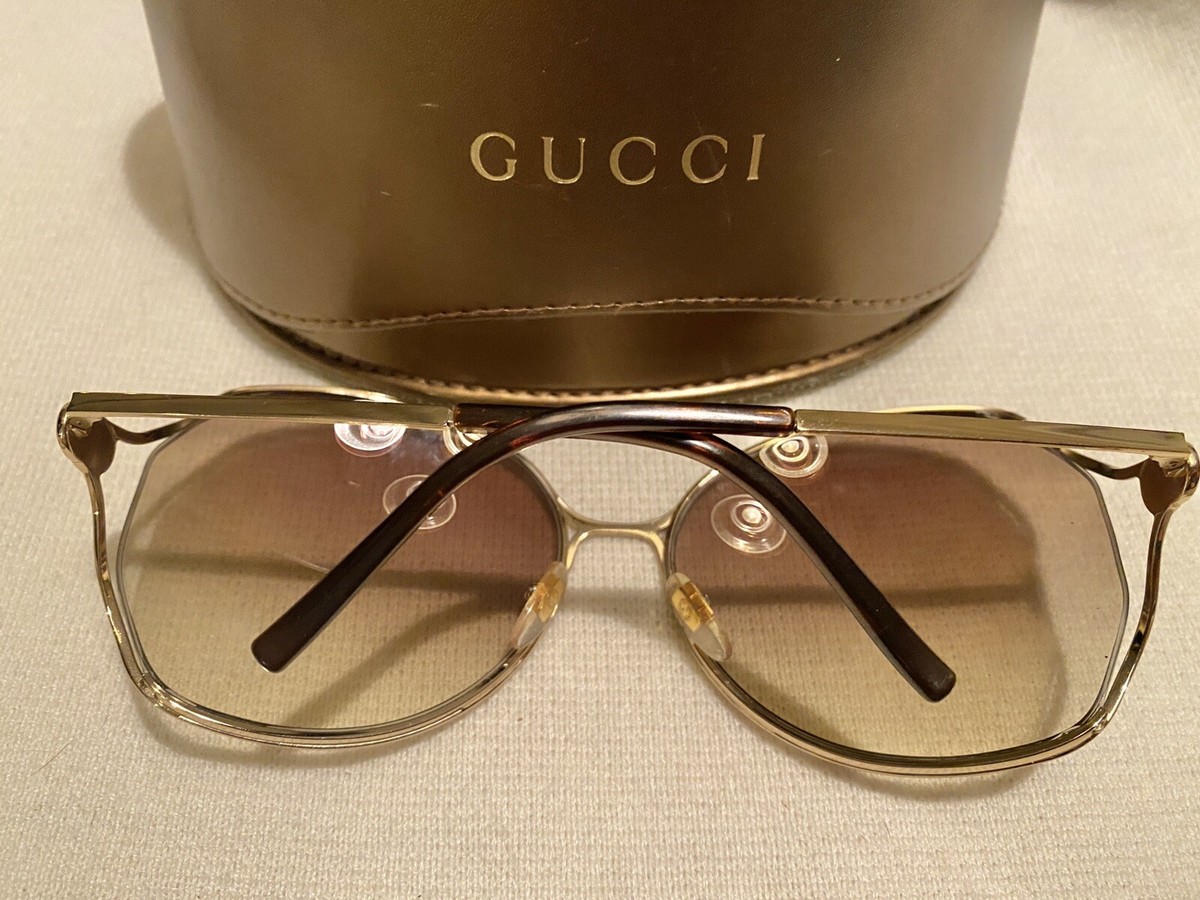 gucci gold sunglasses womens