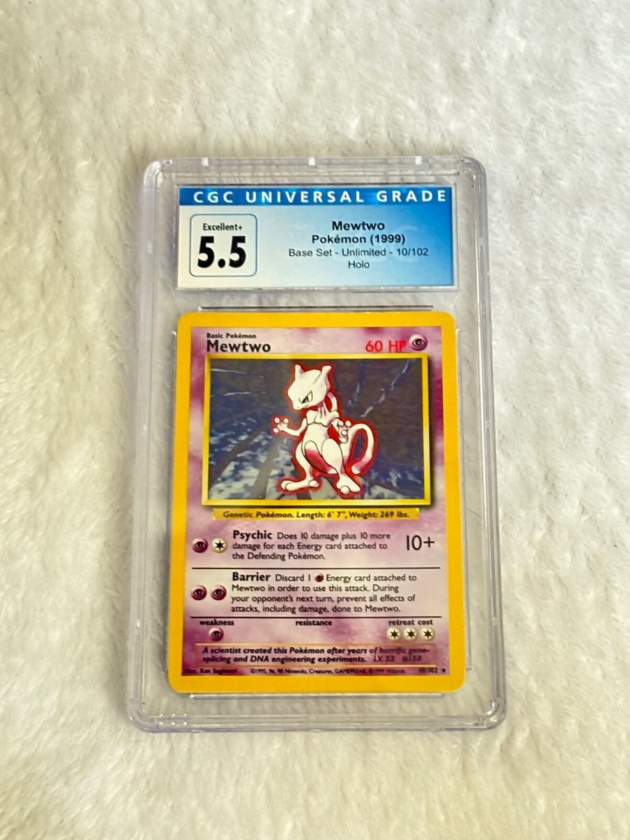 Mewtwo 010/102 Base Set (Shadowless) Holo for sale online | eBay
