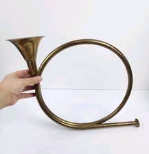 Vintage Brass Horn /Trumpet / Bugle Musical instrument Decorative wall art 19x11