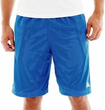 adidas Tripe Up 2.0 Men`s Shorts - Blue Beauty/Tec. Grey